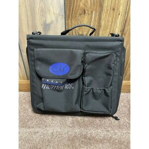 Creative Memories 3 Ring Binder Sticker Pens Organizer Carry Case 3 Pages Pocket